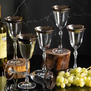 Чаши за бяло вино от серията Парус - сребро