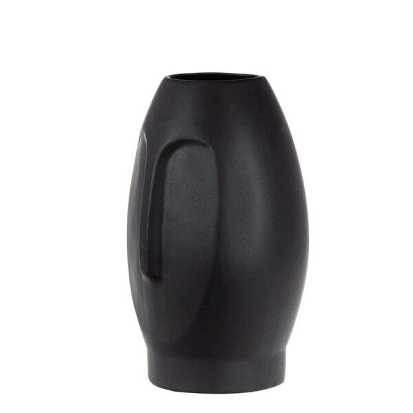 Керамична ваза от серията Лица в черно S - 19см