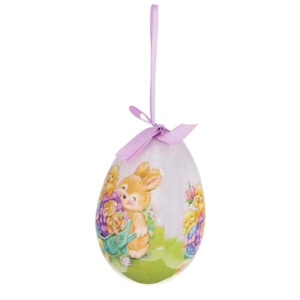 Великденска декорация - Висящо яйце в лилаво