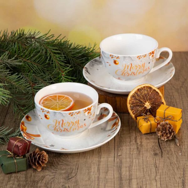 Комплект чаши за чай - Магията на Коледа