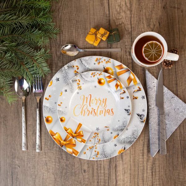 Коледна чиния за предястие или десерт - Магията на Коледа