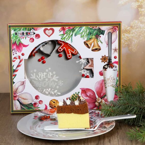 Чиния за торта с шпатула - Вкусът на Коледа