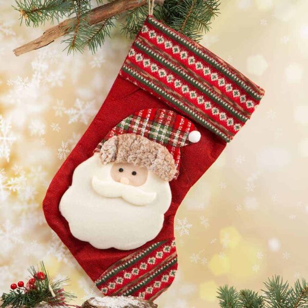 Коледен чорап с копчета-малък