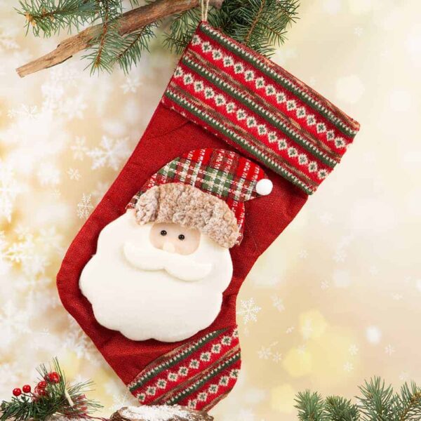 Коледен чорап с декорация - Зима
