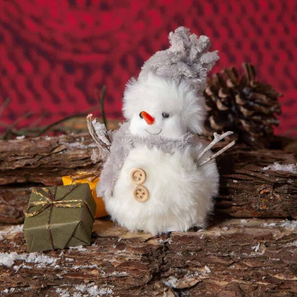 Коледна декорация - Снежен човек с шалче