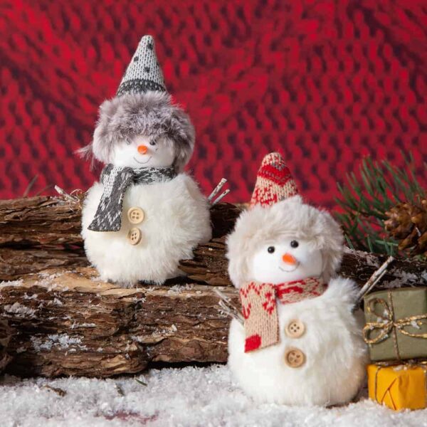 Коледна декорация - Снежен човек с шапка