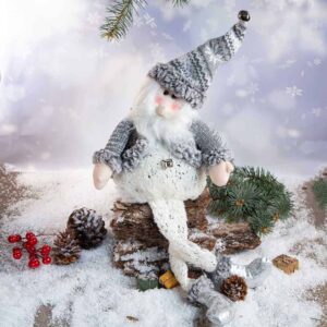 Коледна декорация - Дядо Коледа с висящи крака