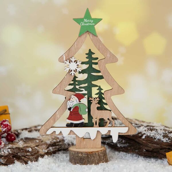 Коледна декорация - Елха и Снежен човек