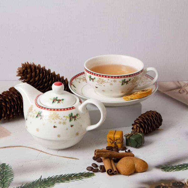 Коледен комплект за чай от серията  Коледна украса