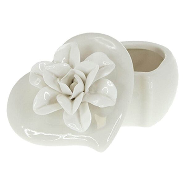Кутия за бижута Порцеланово цвете в бяло