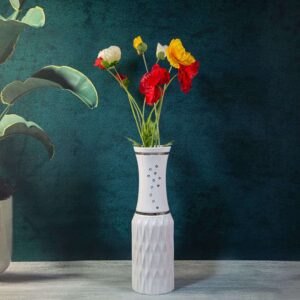 Керамична ваза Сребърни точки - 60см