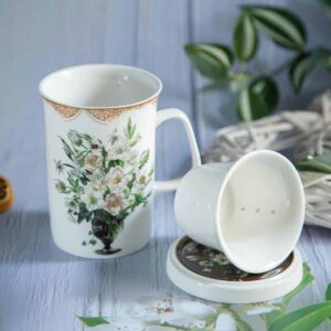 Подаръчна чаша за чай от серията Аромат на жасмин - 300мл