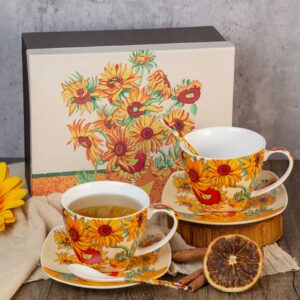 Комплект чаши за чай от серията Слънчогледи - 200мл