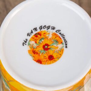 Подаръчни чаши с лъжичка от серията Слънчогледи - 240мл