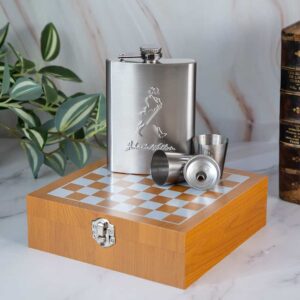 Комплект шах с фласк - Silver