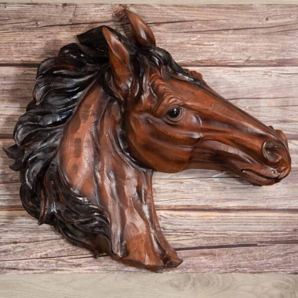 Декоративна статуетка глава на кон за стена
