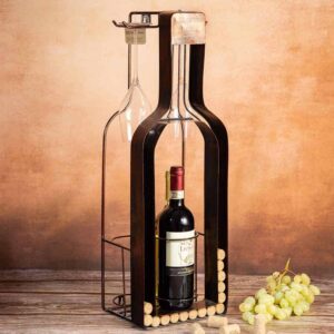 Поставка за вино и чаши - Бутилка