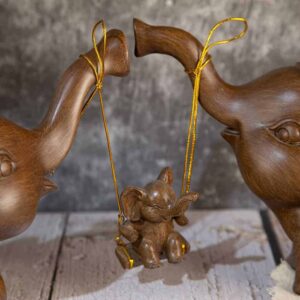 Декоративна фигура-Семейство слончета с бебе