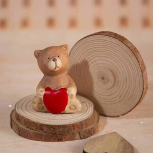 Decorative figurine - Bear holding a heart (Копие)