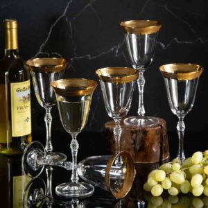 Чаши за бяло вино от серията Парус злато - 185мл