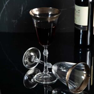 Чаши за червено вино от серията Парус сребро - 250мл