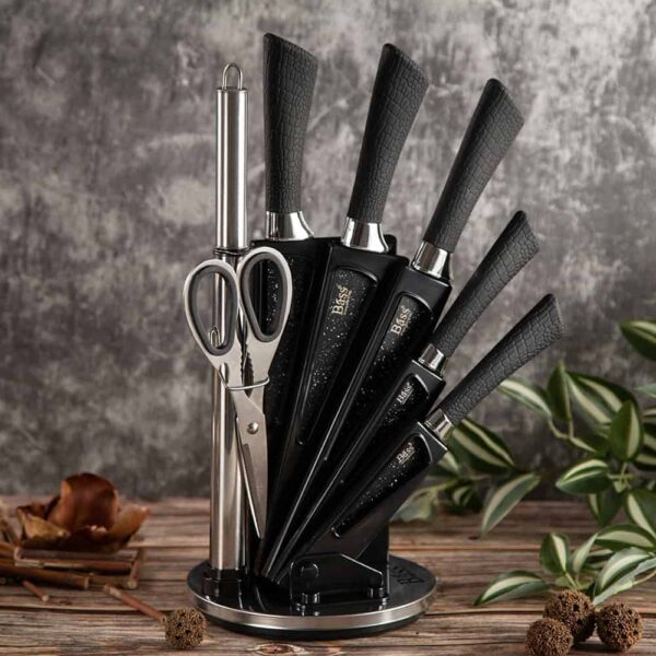 Комплект кухненски ножове - BASS BLACK
