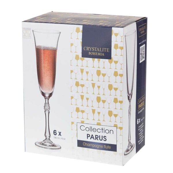Чаши за шампанско от серията Парус злато - 190мл