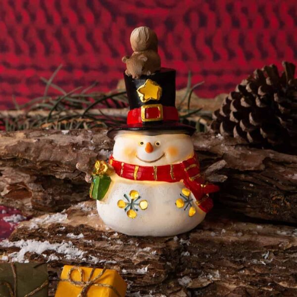 Коледна светеща декорация - Снежко
