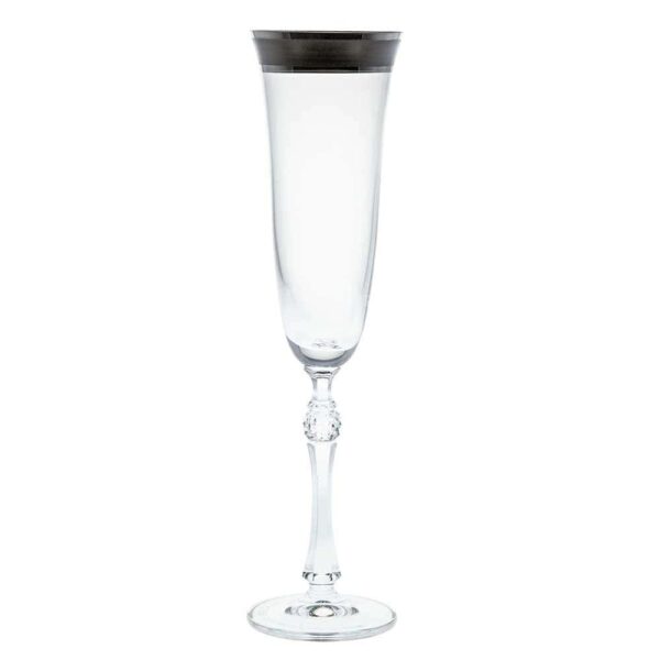Чаши за шампанско от серията Парус сребро - 190мл