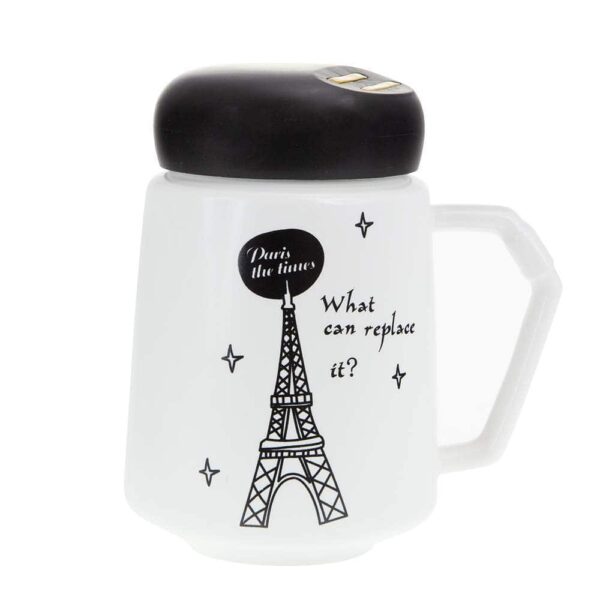 Подаръчна чаша - Black Eiffel Tower