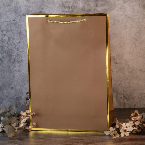 Подаръчна торбичка - Златен кант XL