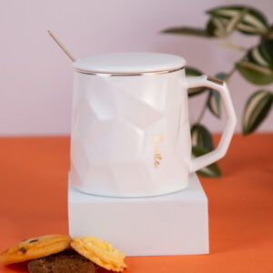 Подаръчна Чаша с капаче и лъжичка Smile - 320мл