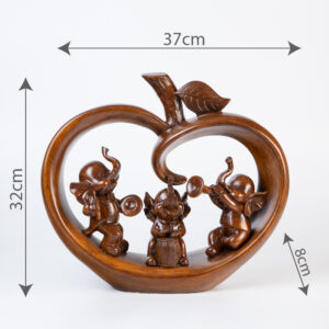 Декоративна статуетка - Три музикални слончета