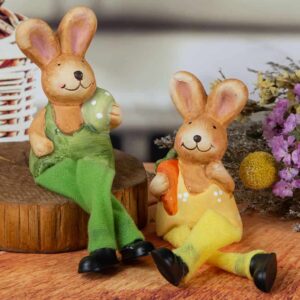 Великденска декорация - Зайци с висящи крака
