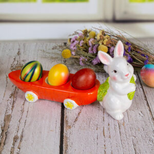 Великденска поставка за яйца - Заек с морков